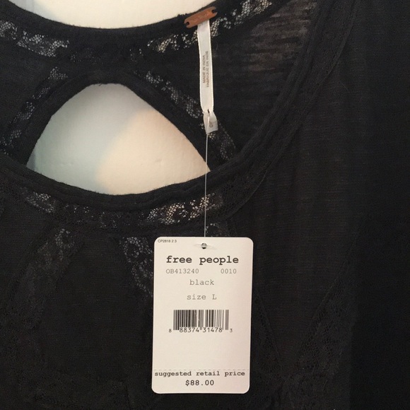 Free People Black Blouse - Picture 4 of 8